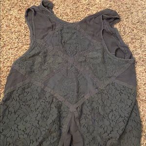 Halter lace tank top